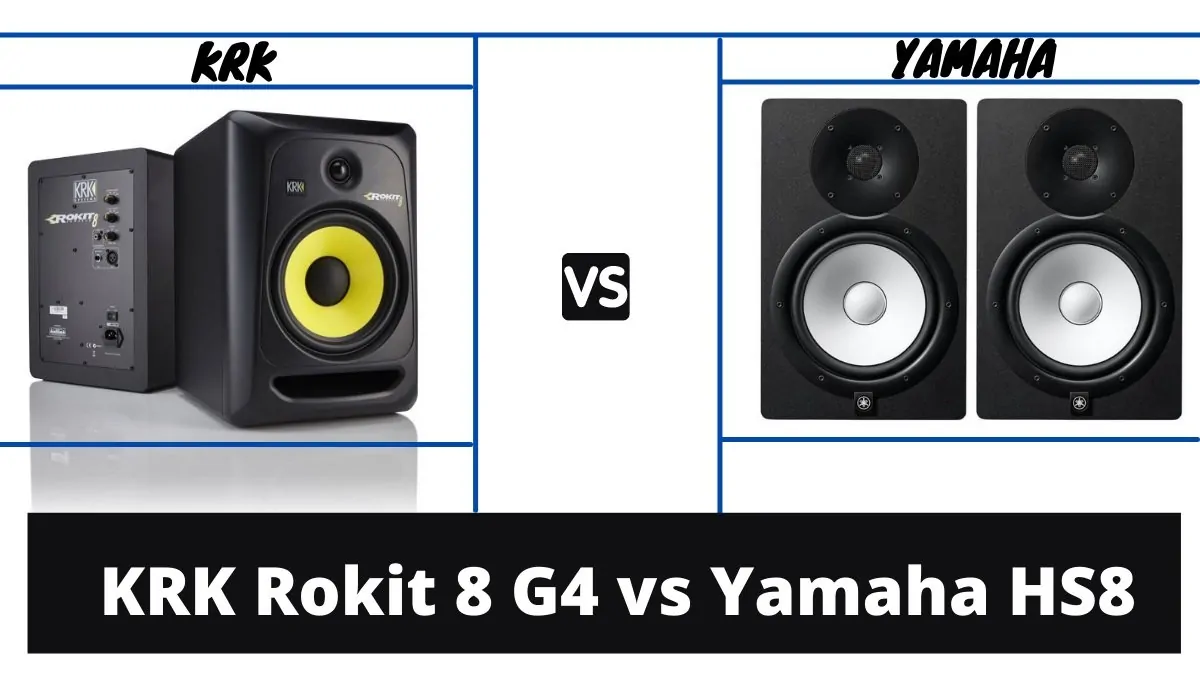 KRK Rokit 8 G4 vs Yamaha HS8