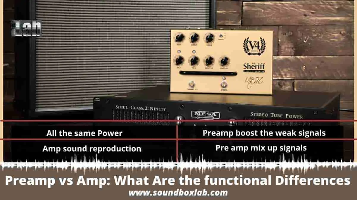 Preamp vs Amp