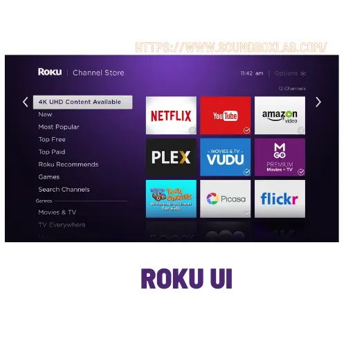 Roku UI_soundboxlab.com