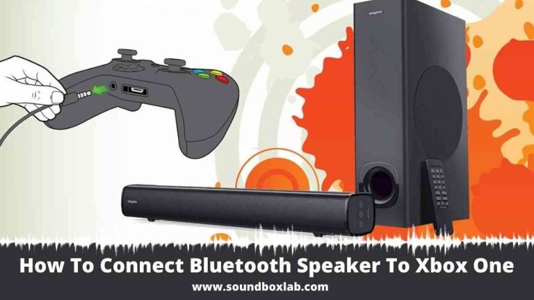 How To Connect Bluetooth Speaker To Xbox One